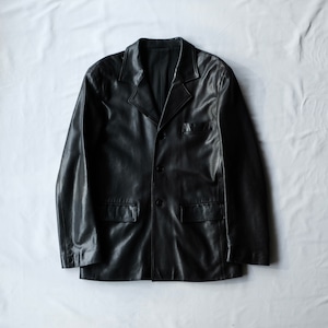 agnes b. HOMME MADE IN FRANCE LEATHER TAILORED JACKET