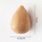 【木製 インテリア フックハンガー】6個入り フック 北欧スタイル 壁 水滴型 装飾 ファッション フック穴なし かわいい おしゃれ シンプル