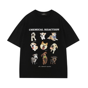 漆黒のイヌプリントTシャツ