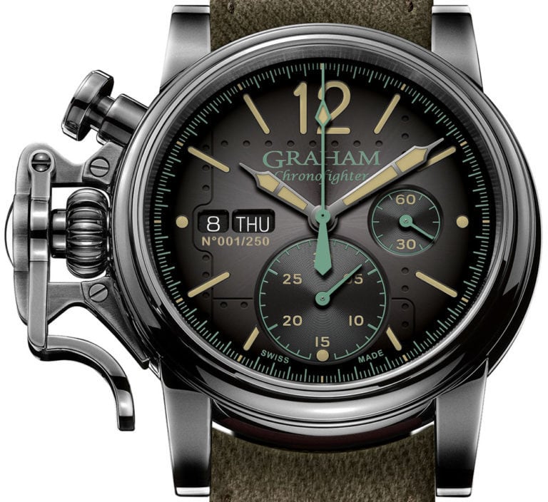 【GRAHAM グラハム】Chronofighter Vintage Aircraft Ltd クロノファイターヴィンテージ エアクラフト（カーキ）世界限定250本／国内正規品 腕時計