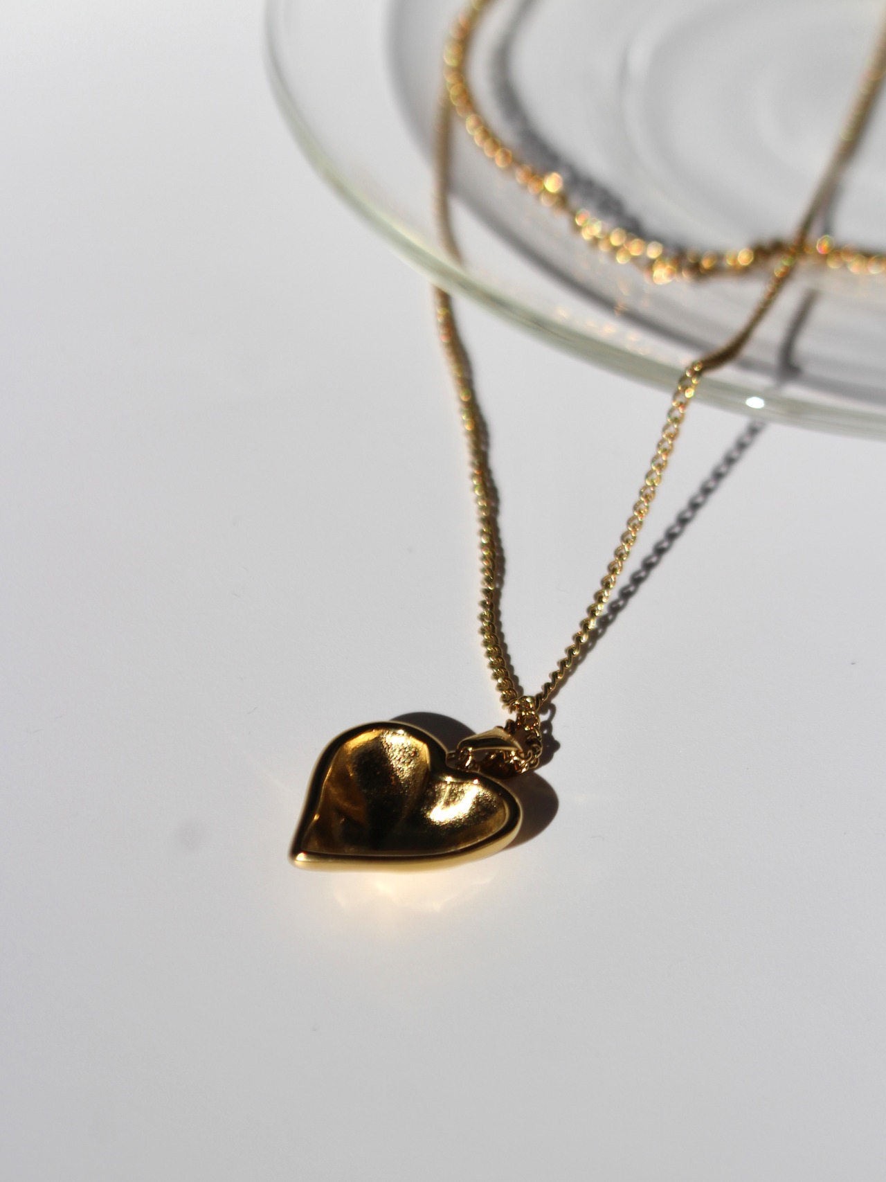 Layered heart necklace