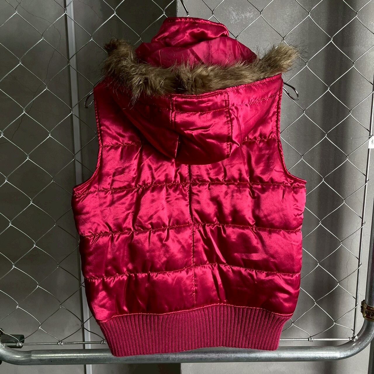 ピンク ファーダウンベスト | 古着屋 PINK