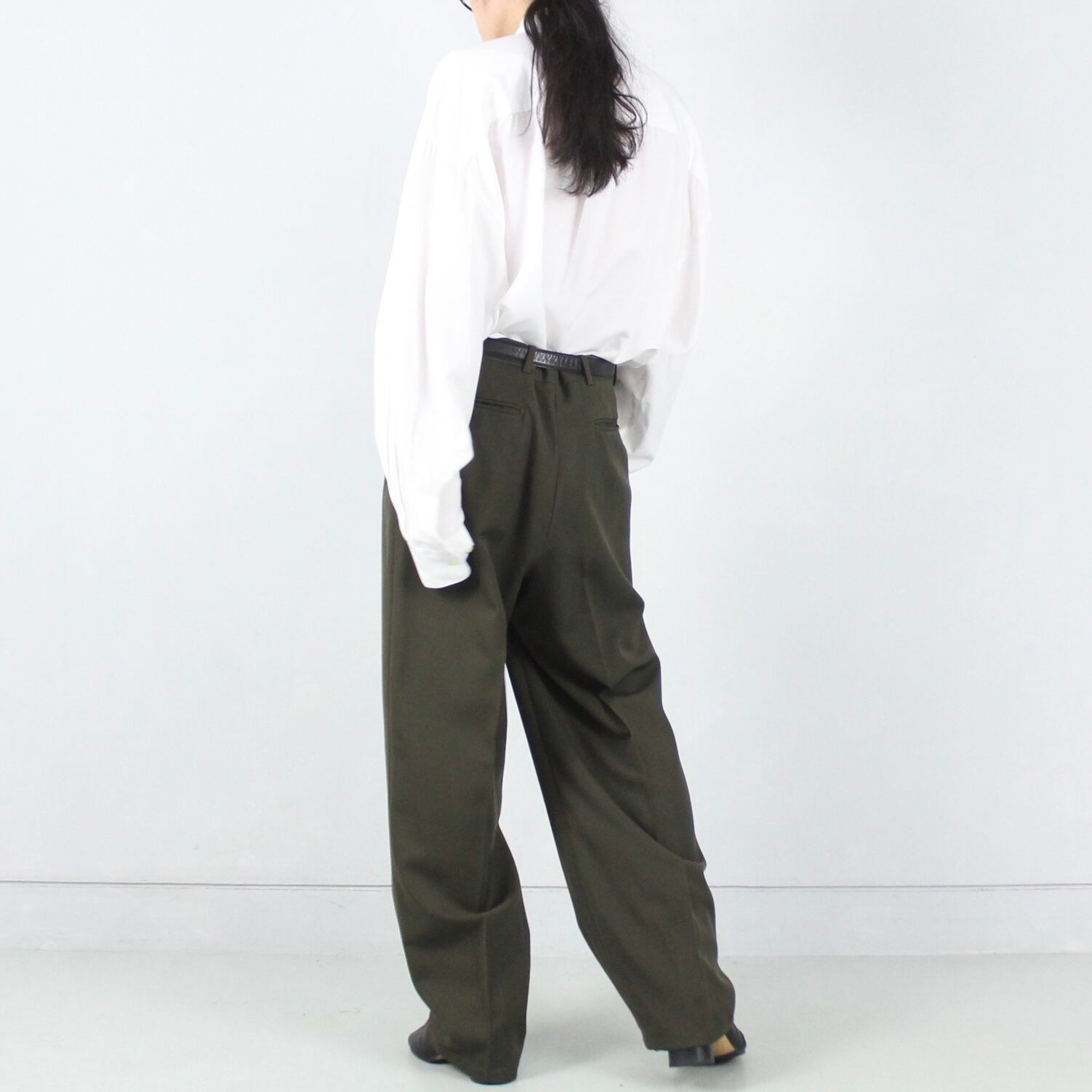 GIVENCHY ウールギャバジン 3タック スラックス 【OT-4235】 | cv