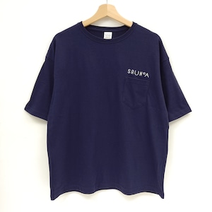 【SAUNOA】Logo embroidery pocket T-shirts