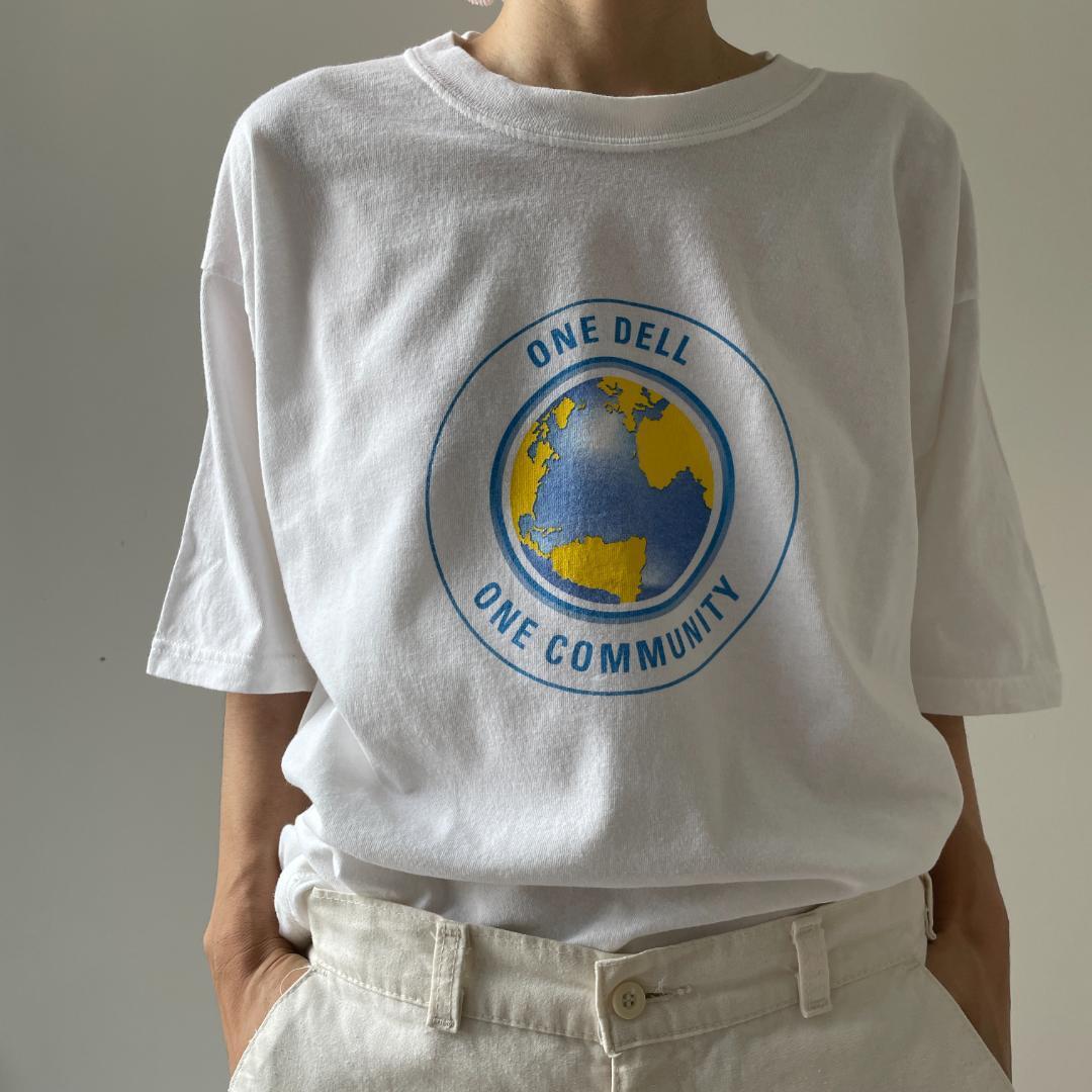 GF642 00s Tシャツ DELL デル アメリカ IT 企業 PC 白T | ビンテージ