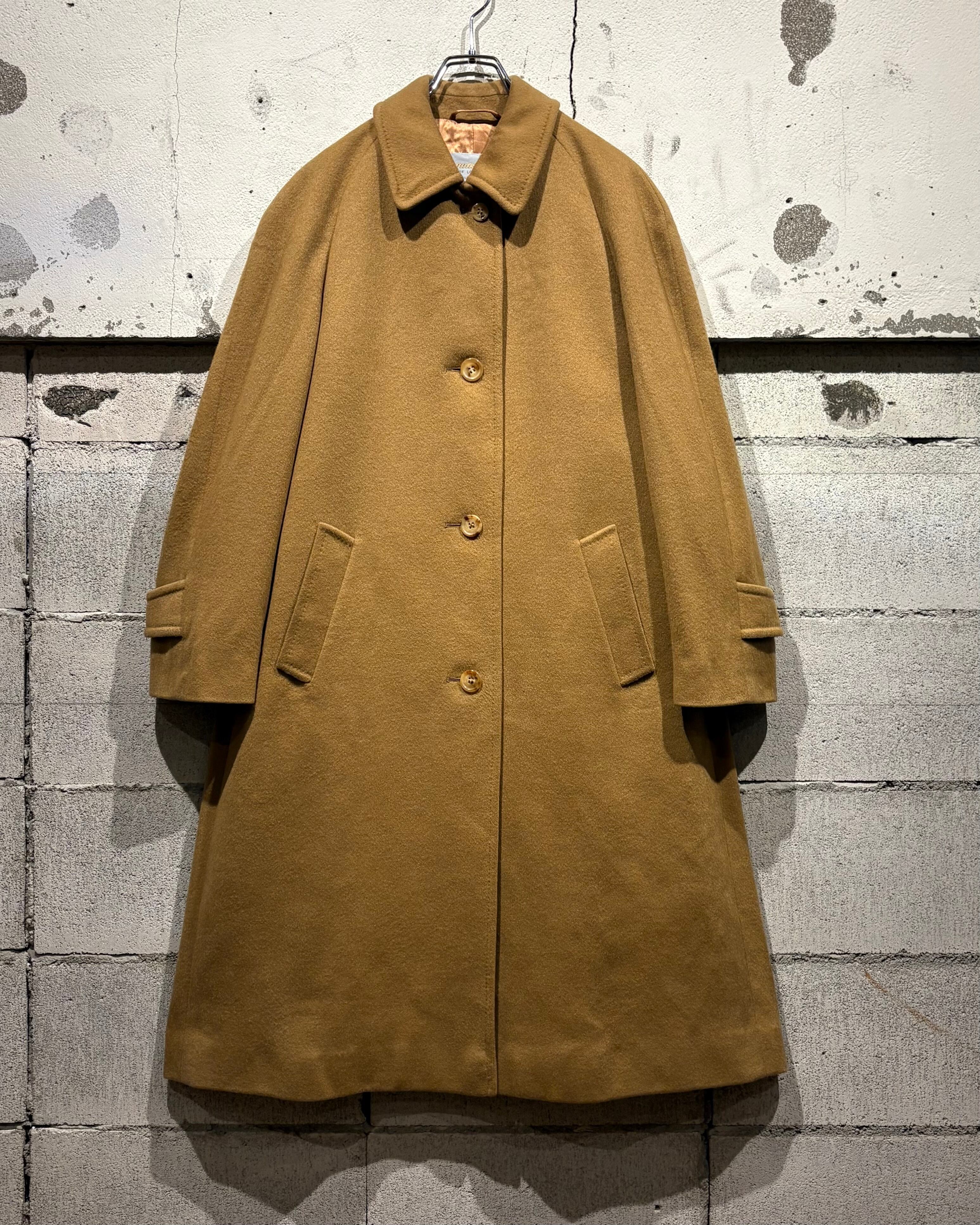 Caka otto】 “Aquascutum”× “Franck et FILS”Camel Color Long Wool