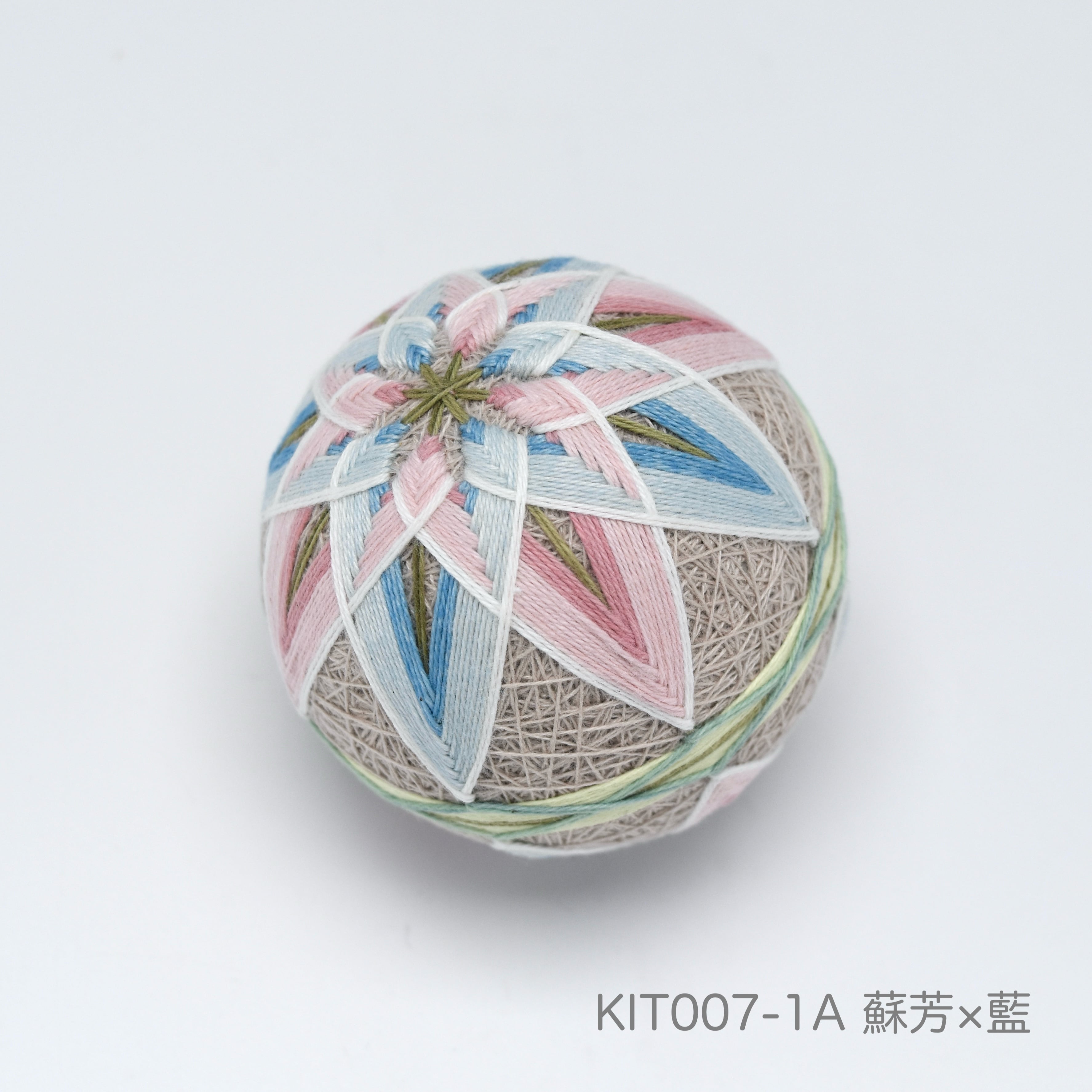 リニューアル◆手まりキット「八重菊」(テキストあり)_KIT007-1