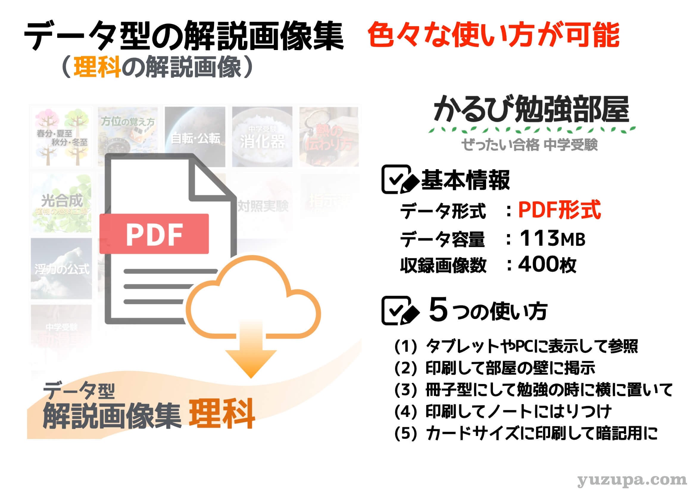 中学受験 ゆずぱ かるび勉強部屋 算数 理科 社会 セット 中学受験 ゆず