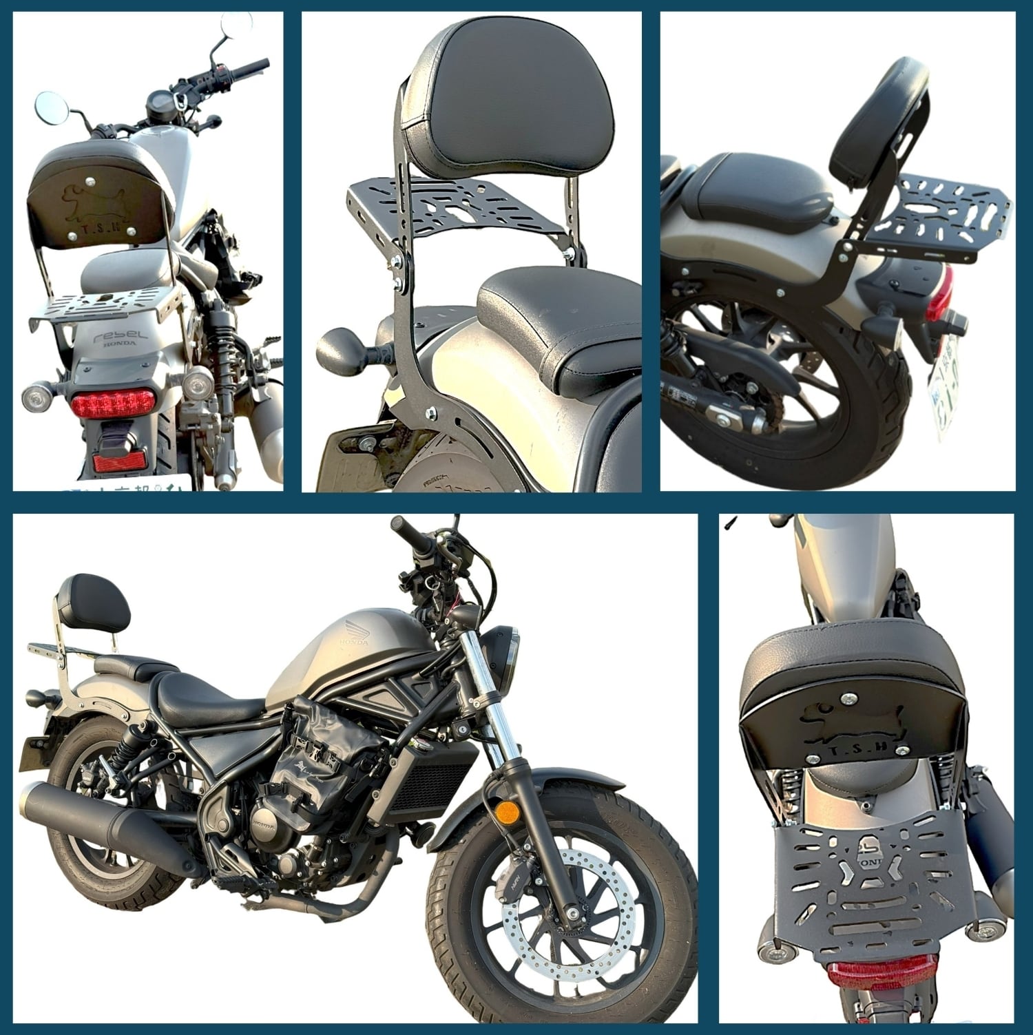 Rebel レブル250/500 バックレスト リアキャリア 背もたれ/荷台
