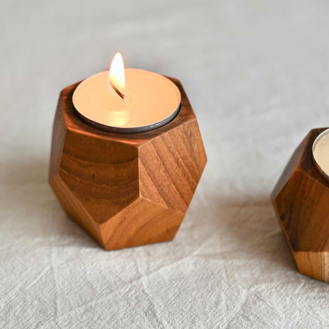 アメリカ製 キャンドル 置き 木製 インテリア 11/18 再入荷 】ウッドキャンドルホルダー L｜木製 おしゃれ