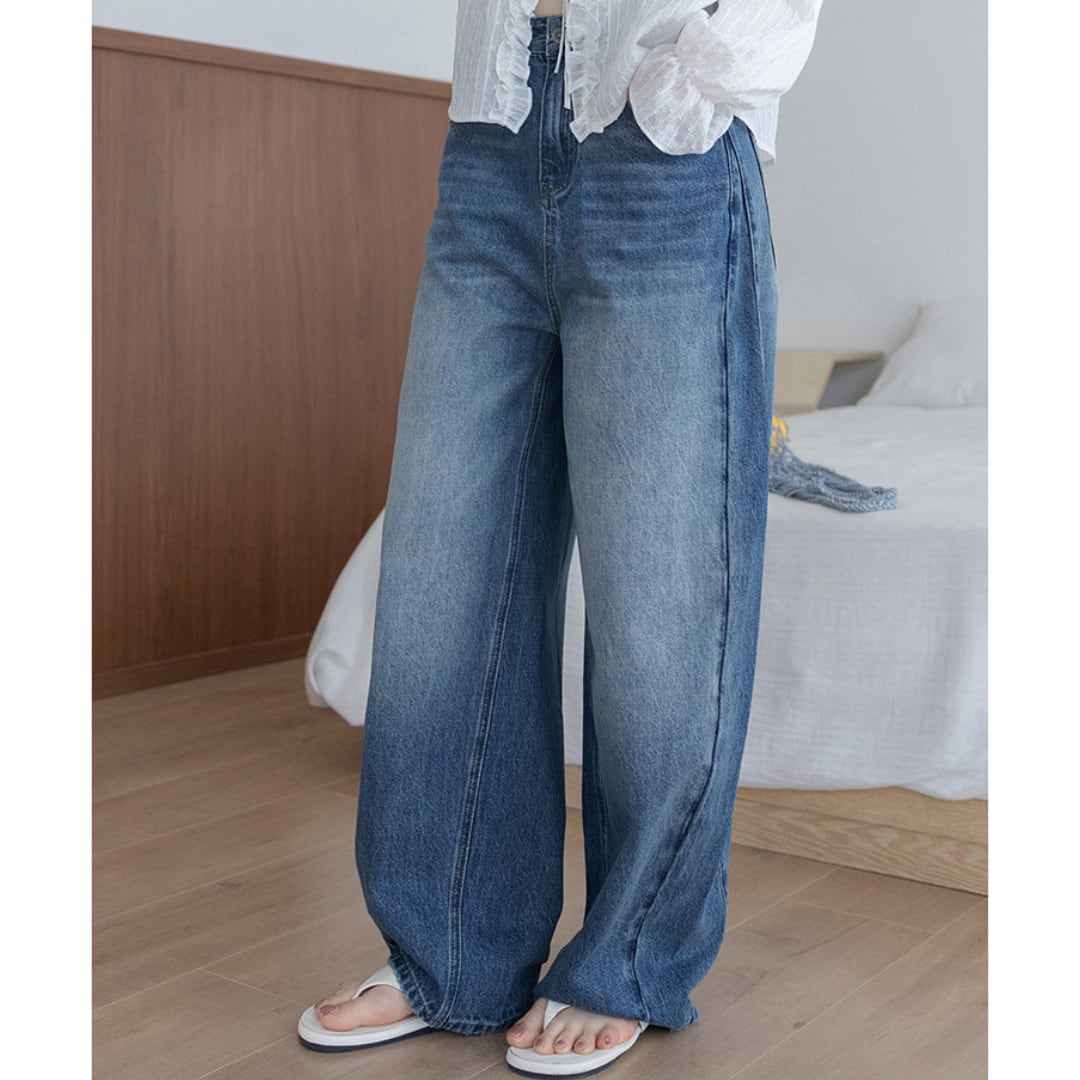 wide denim pants
