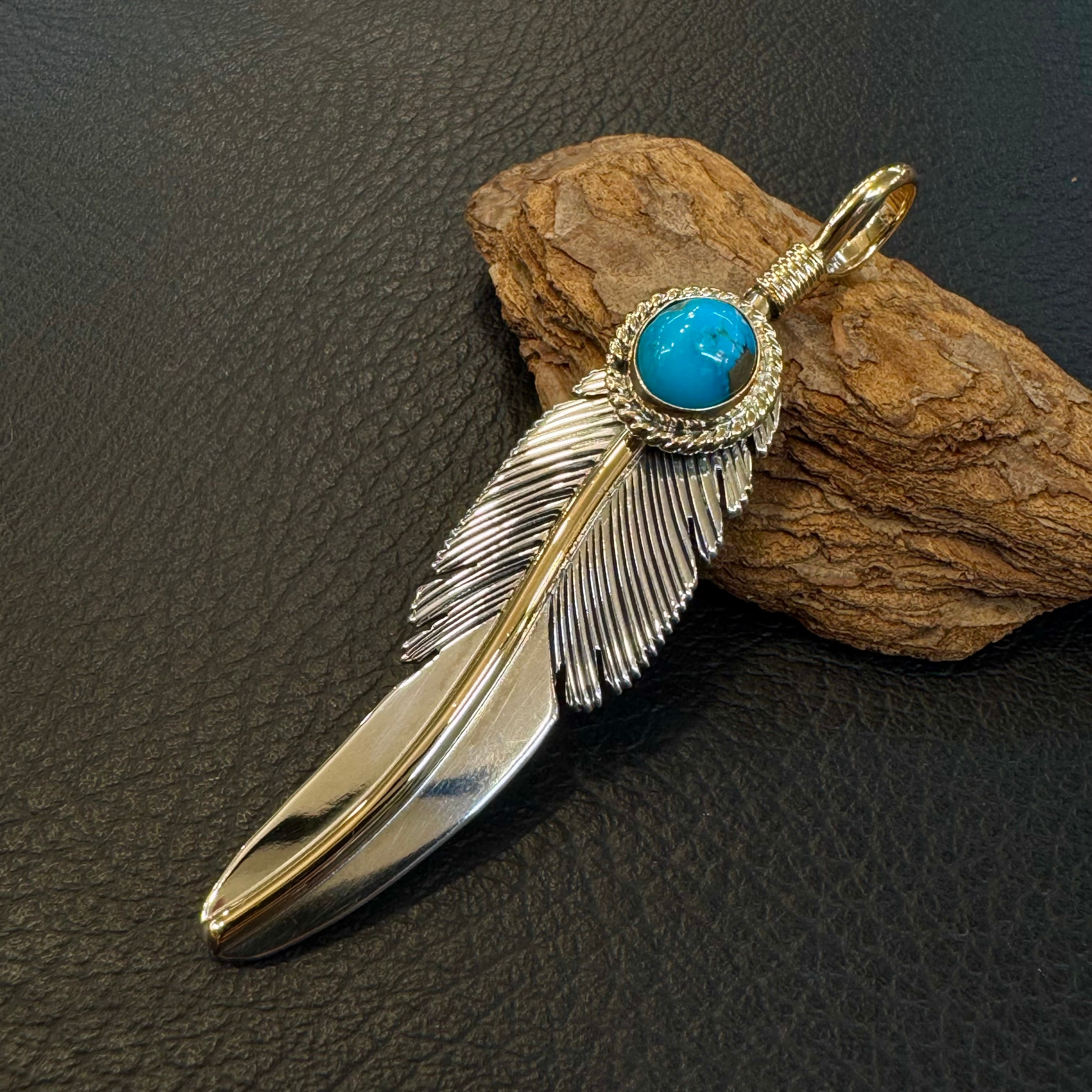 Harvey Mace ハーヴィーメイス NAVAJO ナバホ ターコイズフェザー 