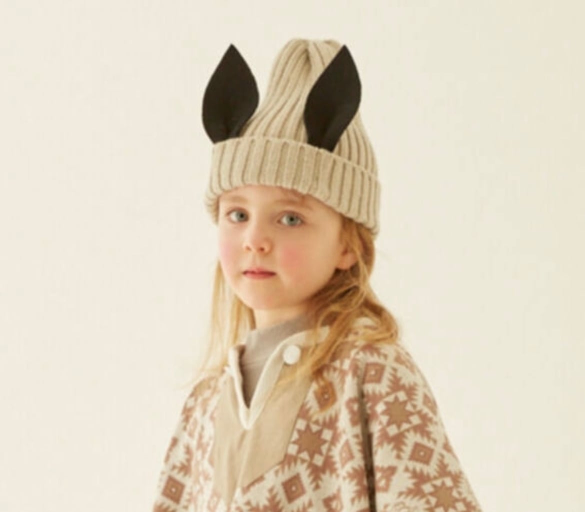 eLfin Folk 23AW Beast beanie / elf-232A33 | MILK. powered by BASE