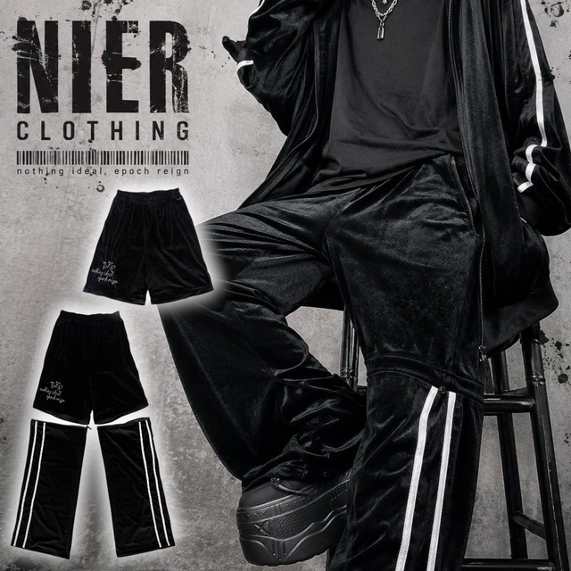 《8月17日・18日限定目玉商品》3WAY CONVERTIBLE VELOUR PANTS