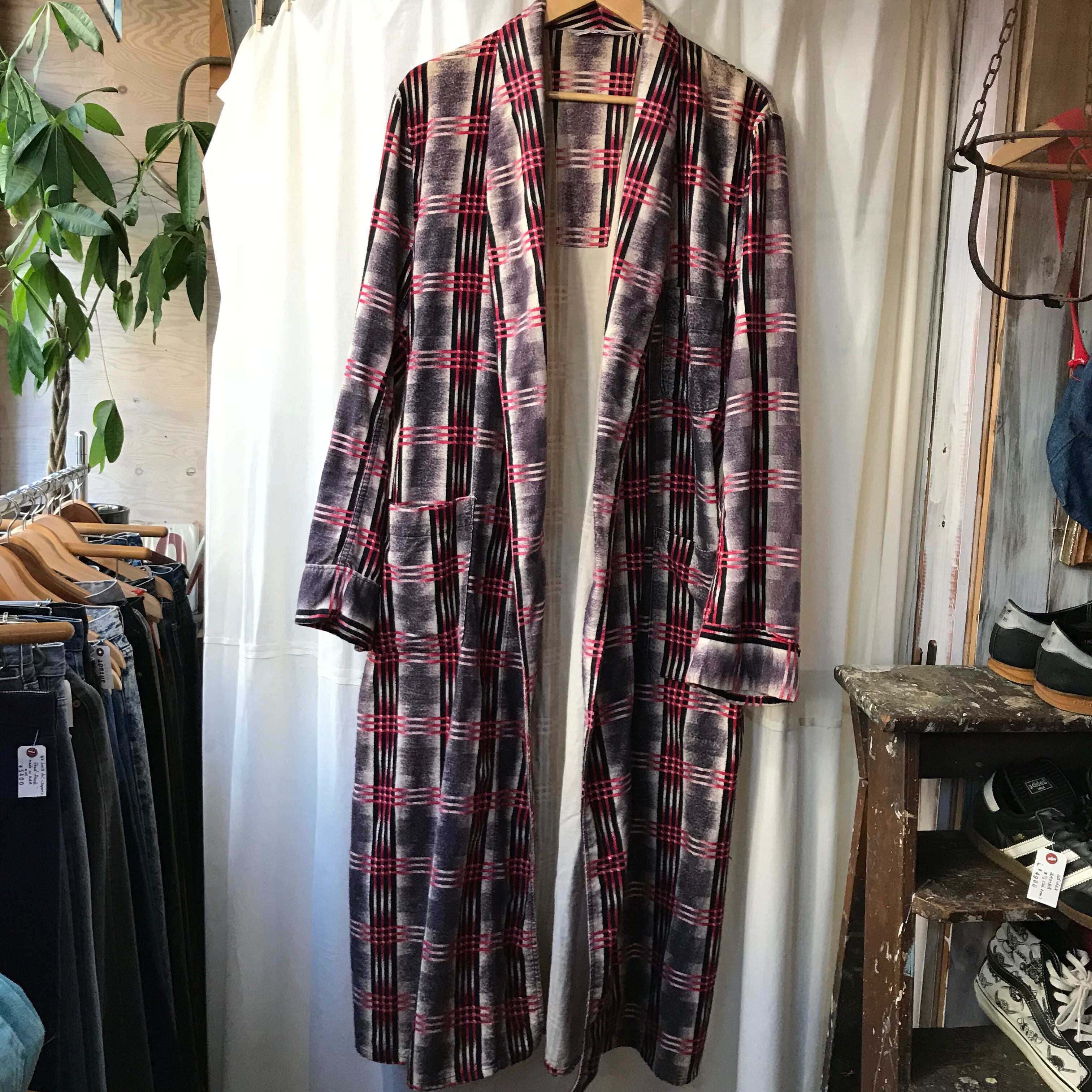 50's vintage PENNEY'S TOWNCRAFT ぺニーズ タウンクラフト プリントネルガウン L~XL