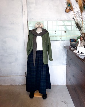 【DOPPLE&SCENT WOMEN】BW GATHERED SKIRT
