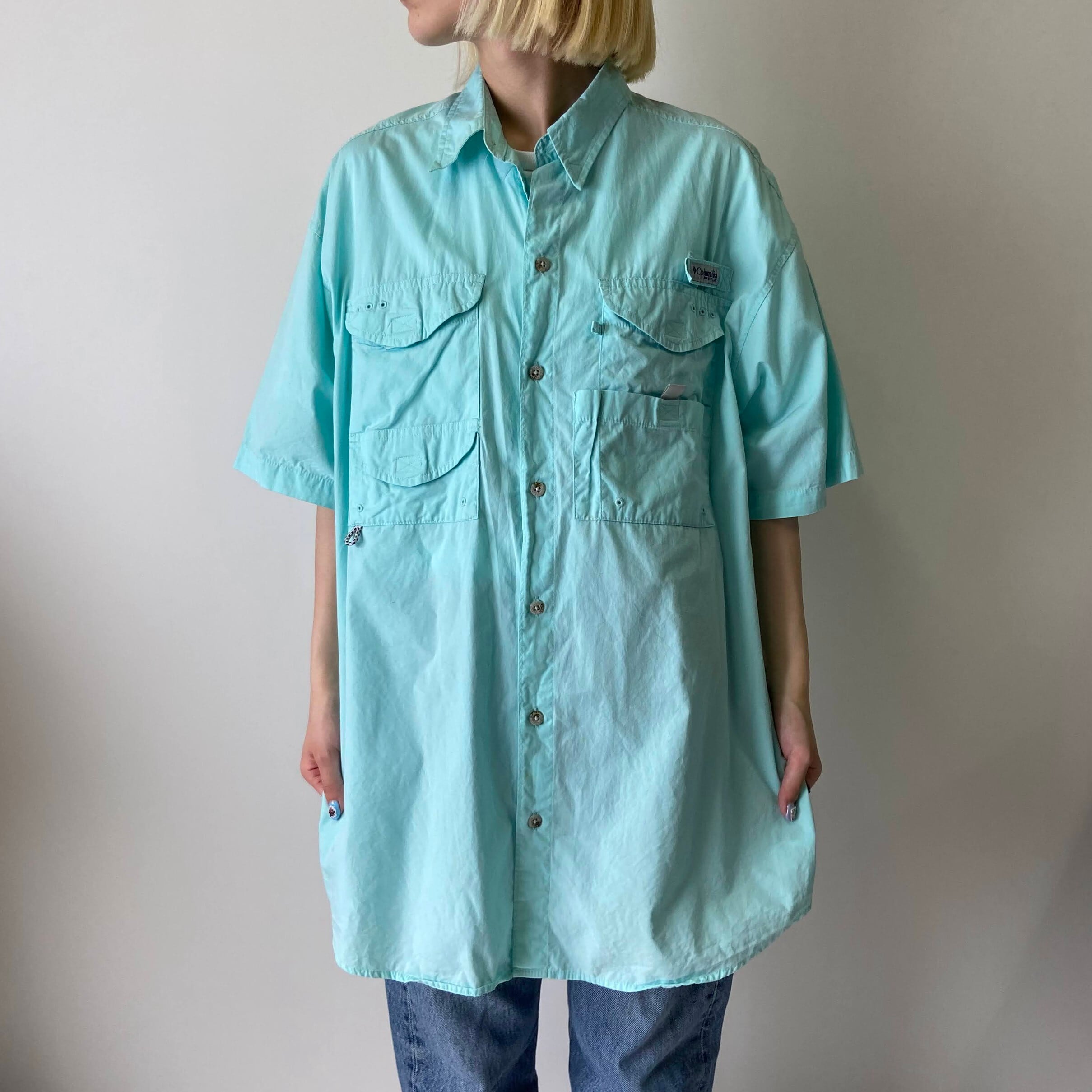 Columbia PFG コロンビア 半袖 フィッシングシャツ メンズXL相当 古着
