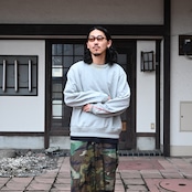 KUON / GANKO別注 Sashiko Sweatshirt style3