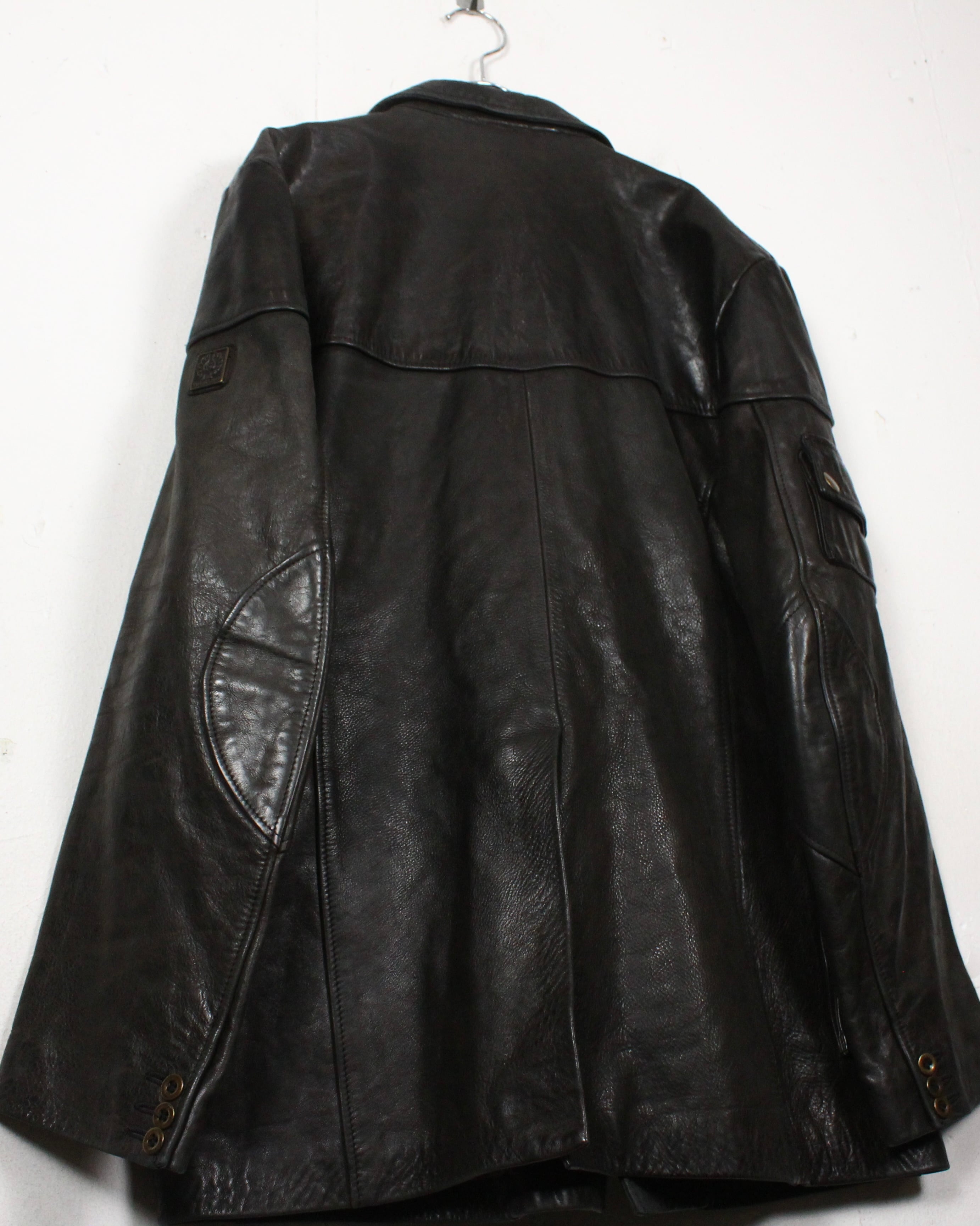 Caka act2】“Belstaff BLACK PRINCE” Special Leather Coverall Jacket
