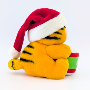☆ VINTAGE 1988 ☆【 Garfield ( ガーフィールド ) 】『 Garfield HAPPY HOLIDAYS DRUMMER ガーフィールド ハッピーホリデー ドラマー』ガーフィールド10周年記念限定 / ぬいぐるみ / プラッシュ / plush / 1980年代年製 〚アメリカン雑貨 アメトイ〛
