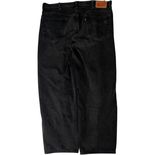 【W40×L30#裾上げ済み】Levi's560   ブラックデニムパンツ　