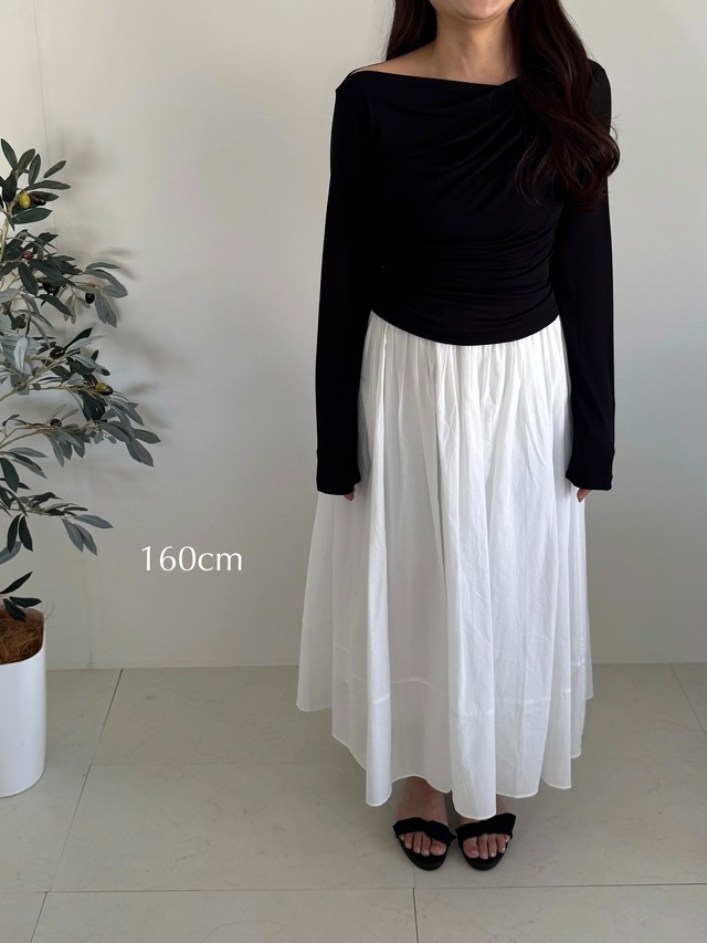 (即納) afarrier / Glory draped tee