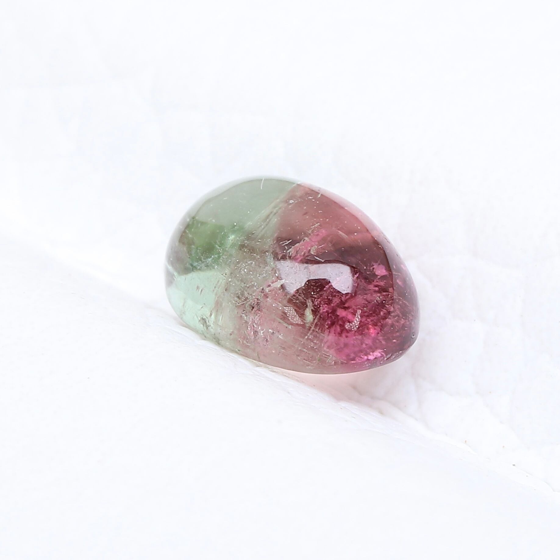 バイカラートルマリン 1.02ct カボション | 色石堂