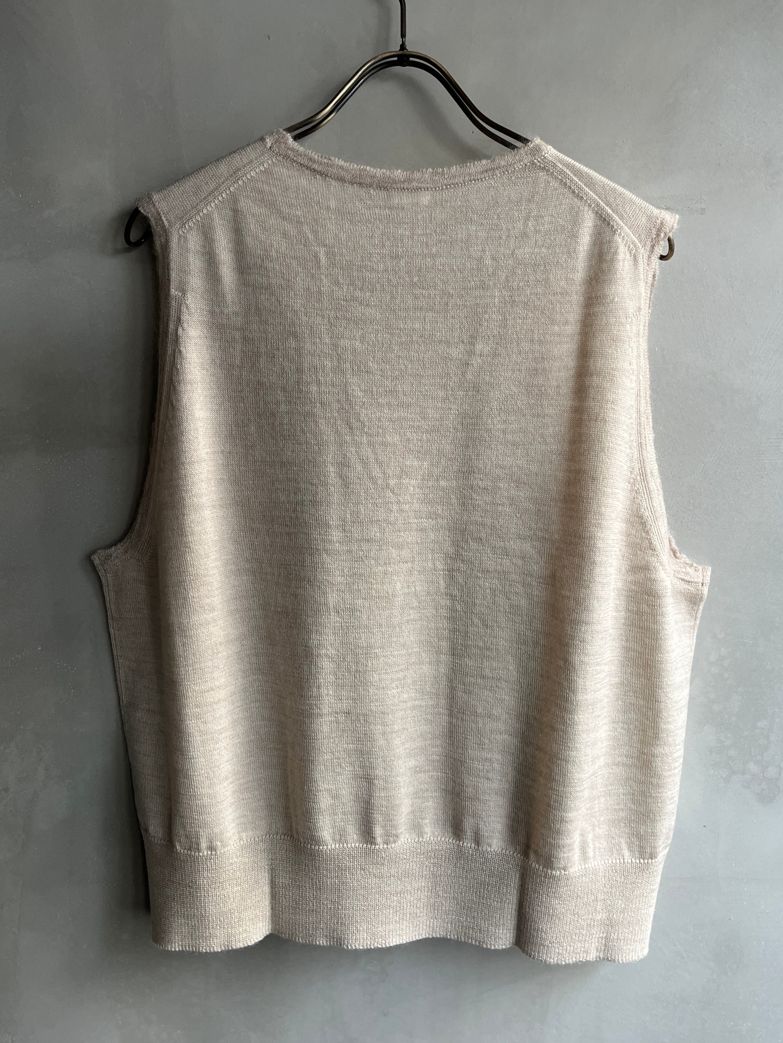 eleven 2nd｜イレブンセカンド｜ウールベスト ｜Beige | 岡の oka no