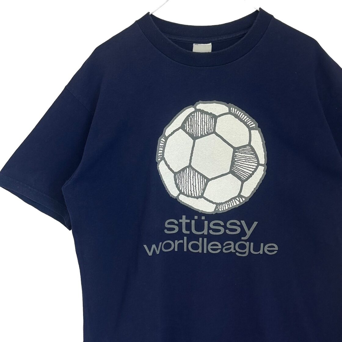 stussy ステューシー Tシャツ L プリントロゴ サッカーボール USA製 