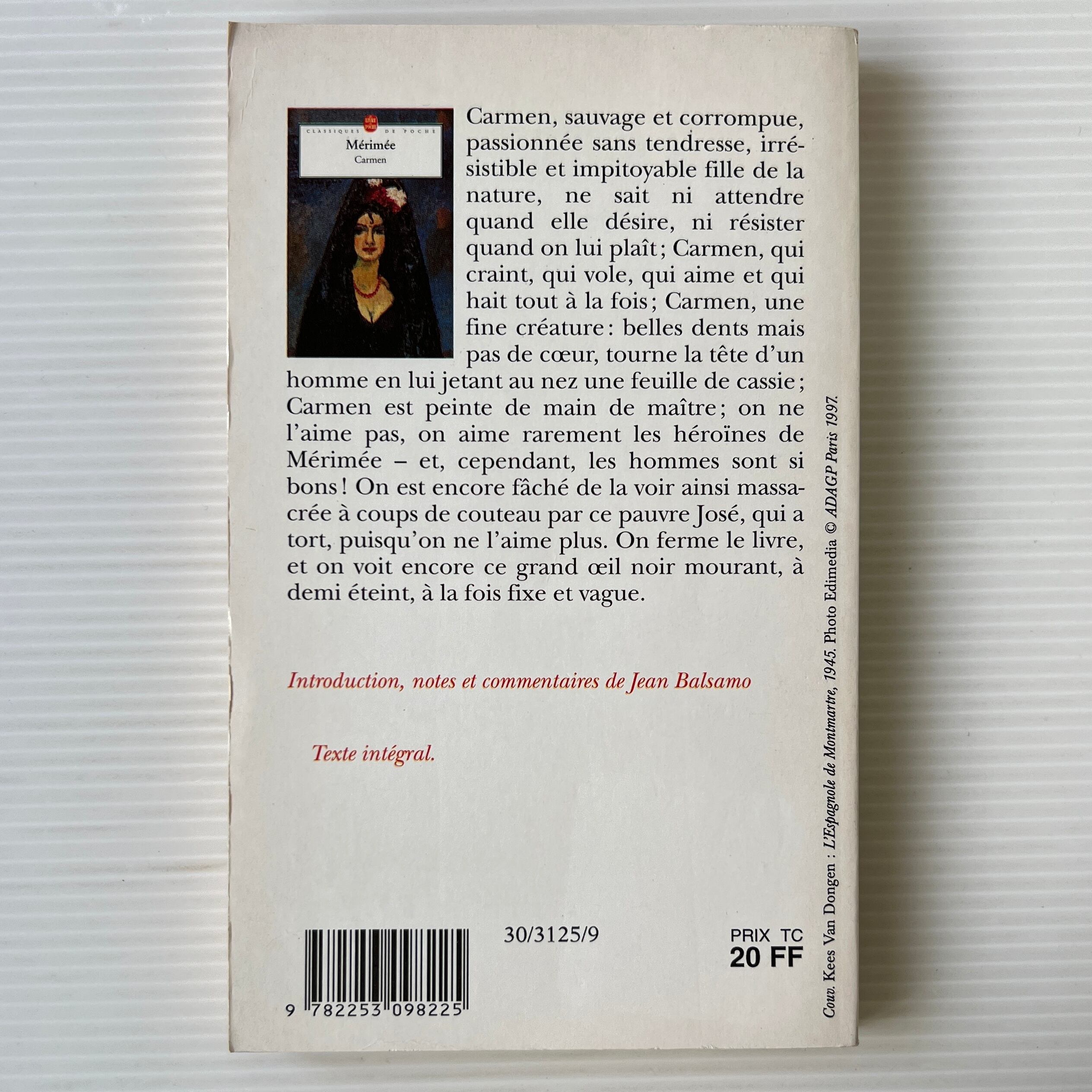 Carmen <Classiques De Poche> カルメン / Prosper Merimee プロスペル・メリメ / Le Livre de Poche
