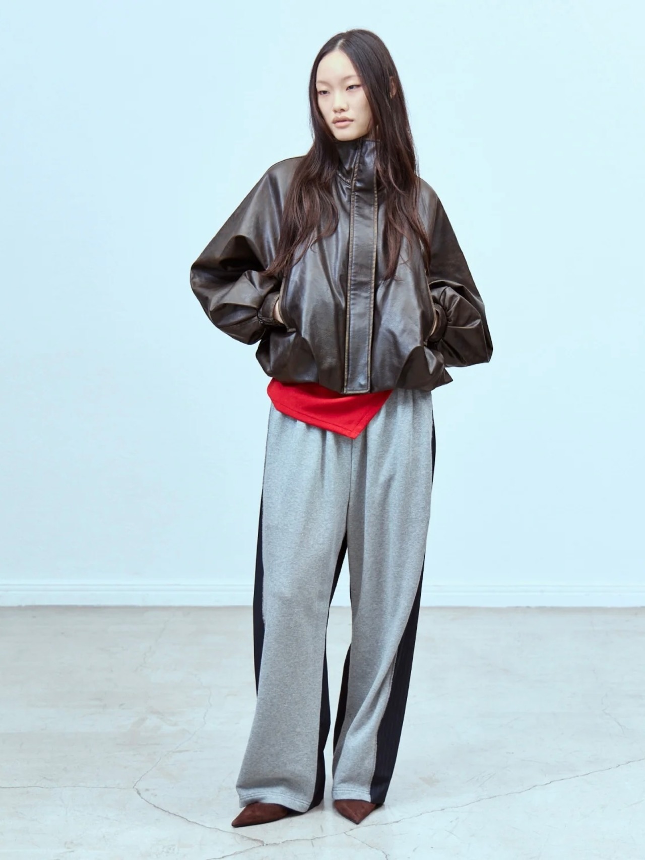 【26AW】THINGS THAT MATTER シングスザットマター / アウター / FAUX LEATHER BALLOON BLOUSON　0586TM0608P - 1