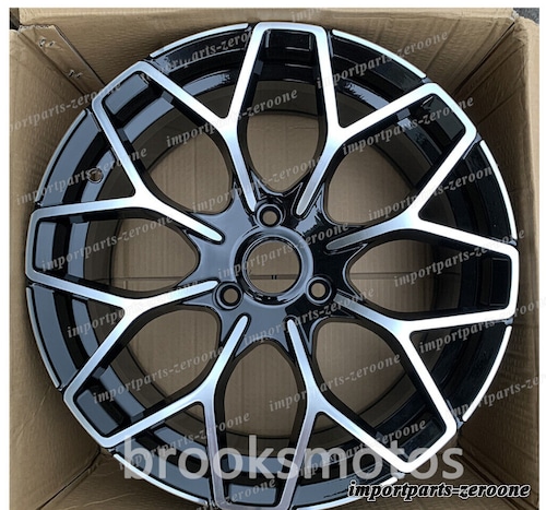 17インチ B STYLE ブラック ホイール スマート フォーツー 3X112 17X7 4本セット -BRN-11408 鍛造 ★