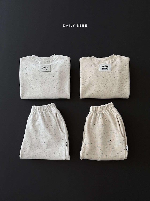 【取寄】Dailybebe クッキーアンドクリームセットアップ｜秋服｜韓国子供服｜26/AT