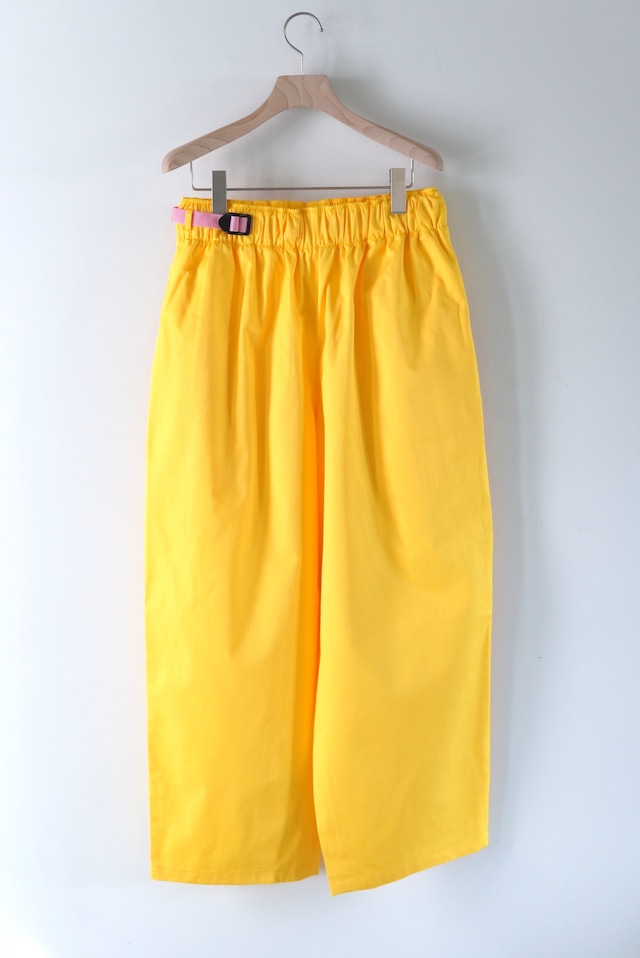 REVERBEARTE / BELTED TROUSERS TYPE3 /LIGHT YELLOW / size Free