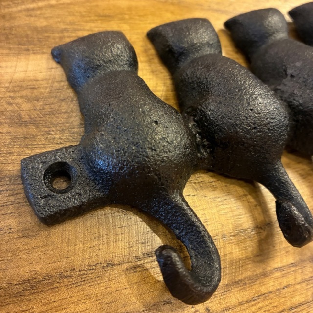 DULTON CATS HOOK ANTIQUE BLACK / ダルトン キャット フック アンティークブラック 猫 ネコ アイアン アンティーク調 アニマル かわいい おしゃれ ビス付 6連 DIY 店舗ディスプレイ