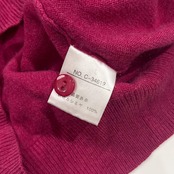 カシミヤ100% Takashimaya タカシマヤ ニット カーディガン L/ピンク レディース