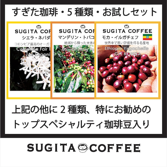 エチオピア　珈琲　モカイルガチェフ・アイス200g1400円　（エチオピア産珈琲豆）