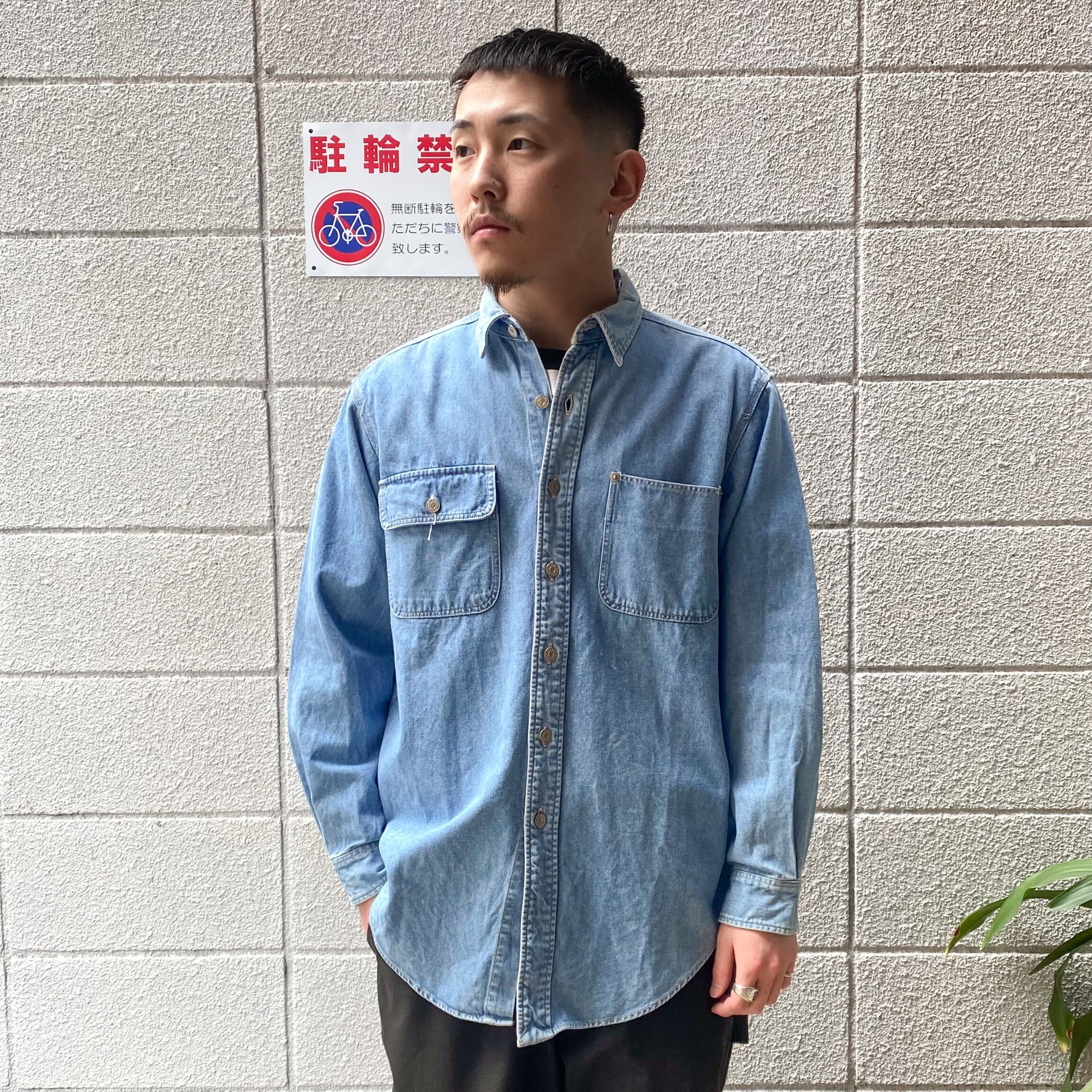 90s POLO COUNTRY RALPH LAUREN Denim Shirt L / ラルフローレン ポロカントリー ポロカン デニムシャツ  古着 ヴィンテージ