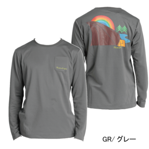 メンズ EVAEDGE ロングスリーブTシャツ（グレー）P821FLSM01