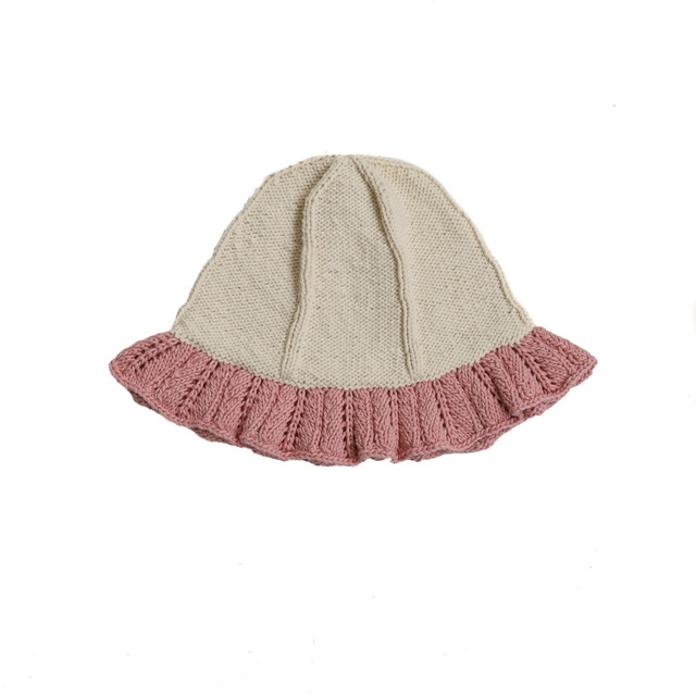 Kalinka / Dove Hat - Milky White/Pink -3-5y