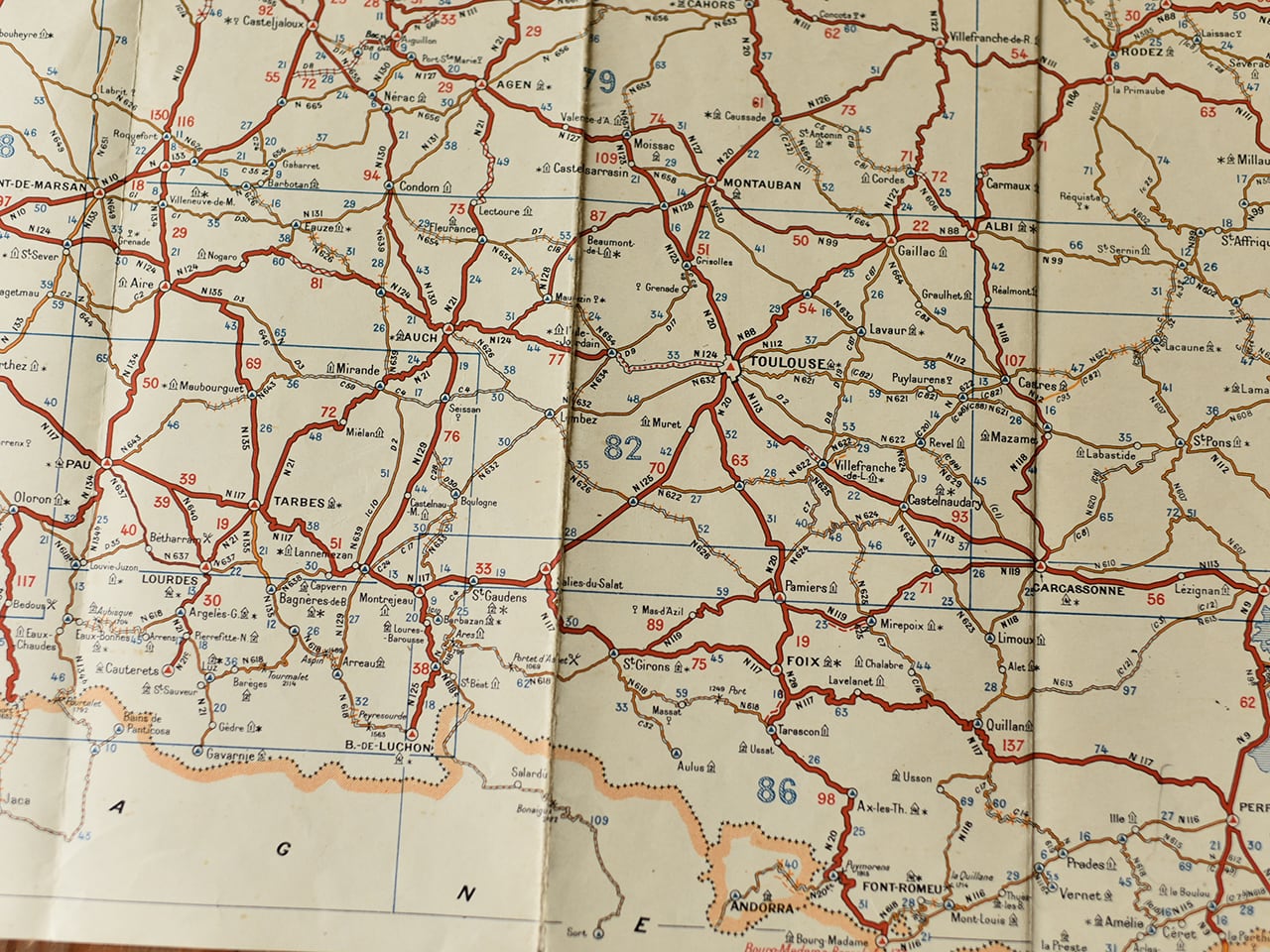 ミシュランの古い地図 #97 ETAT des ROUTES *フランスアンティーク