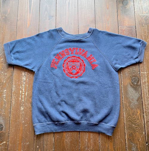 70s  Champion  PENNSYLVANIA  UNIVERSITY Sweat T-Shirt Size　LARGE