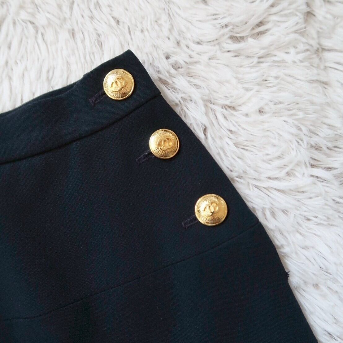 VINTAGE CHANEL BUTTON】 ゴールドフレーム ココマーク ボタン 17mm C