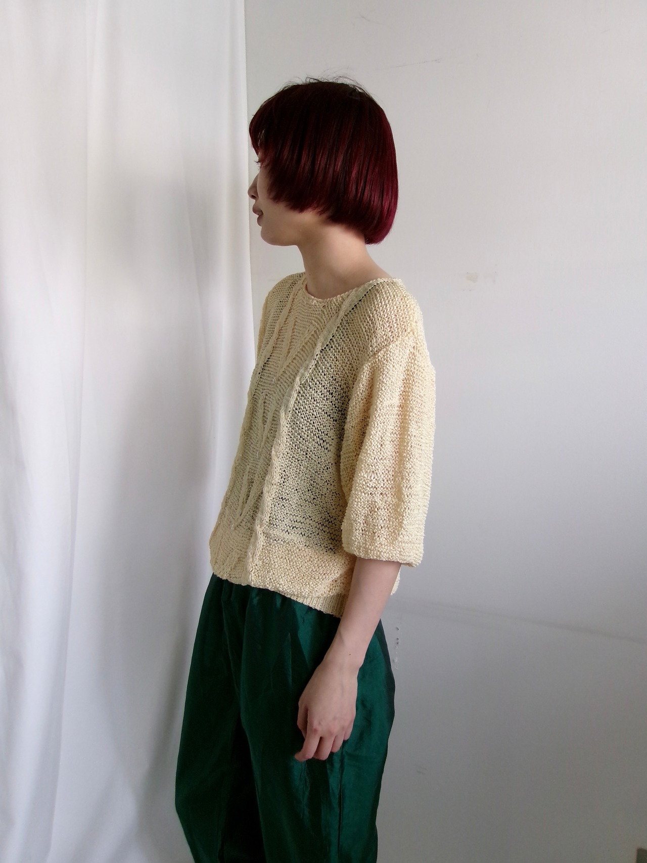 Half sleeve spring top