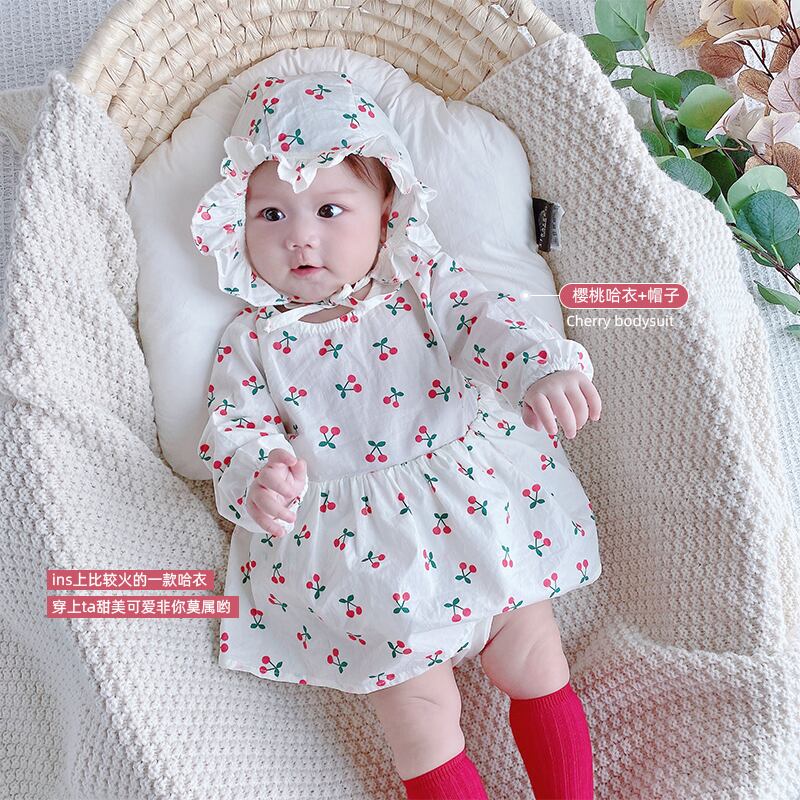 スプリングトライアングルロンパース オールインワン ドレス ロング 春物 超面白いベビーショップ65732310139