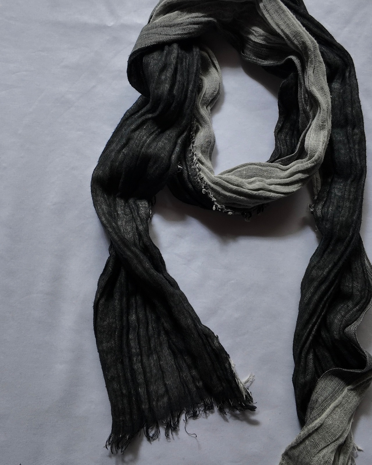 【Dior HOMME】two-tone winkle finish stole