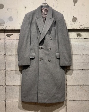 【Caka otto】Cashmere Blend Vintage Double Breasted Chesterfield Coat