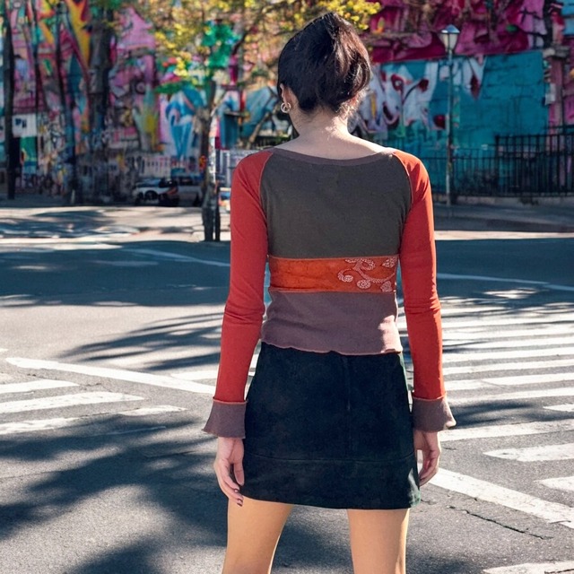 【LADIES】see-through short tops
