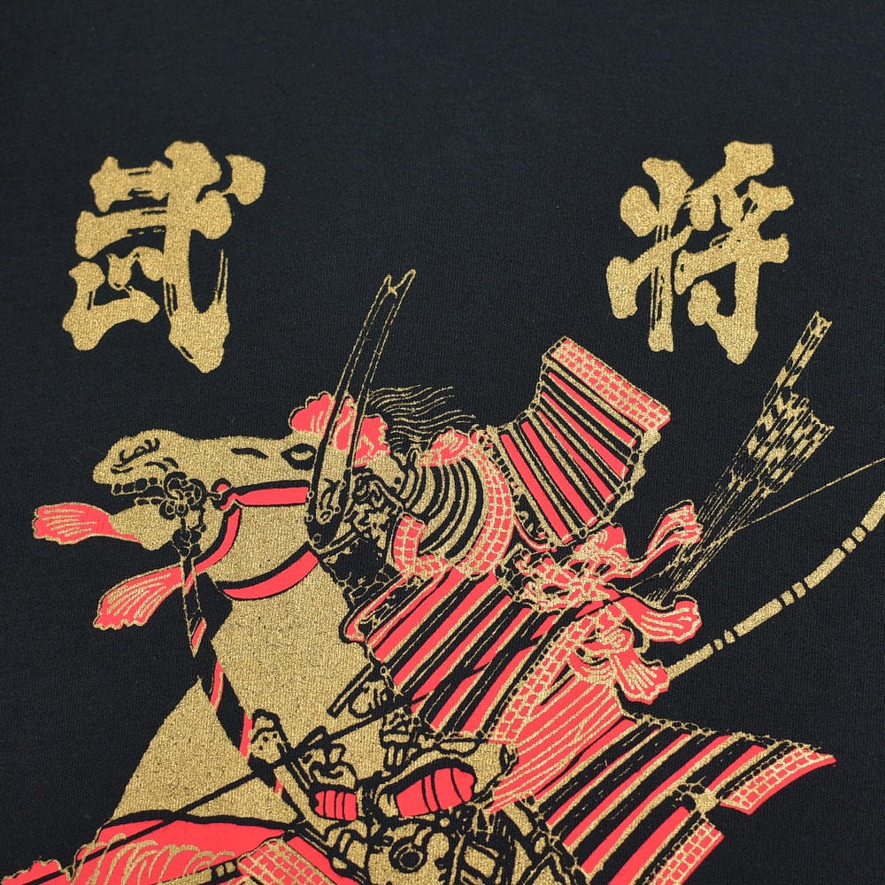 90s 日本製 ICHI BAN サムライ 武将 侍 騎馬 デザイン 和柄 プリントT