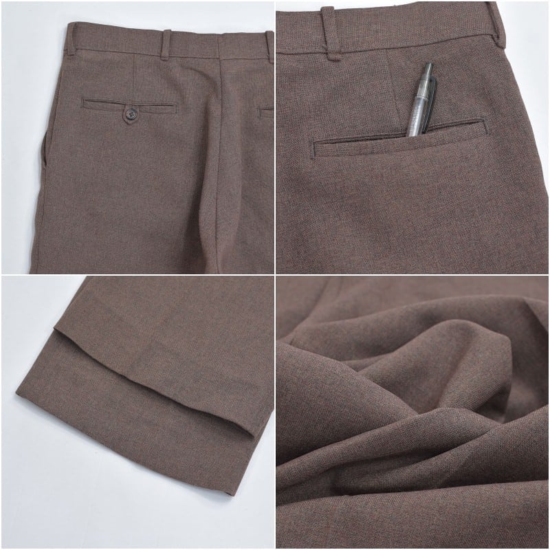 80s〜 USA製 Levi's Action Slacks ヘザーブラウン VTG 80s LEVIS ACTION SLACKS Brown pants mens 36x30 USA Made | eBay UK